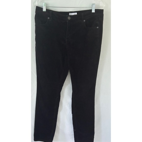 ANN TAYLOR LOFT Pants - ANN TAYLOR LOFT Modern Skinny Black Corduroy Pants Size 10 30
